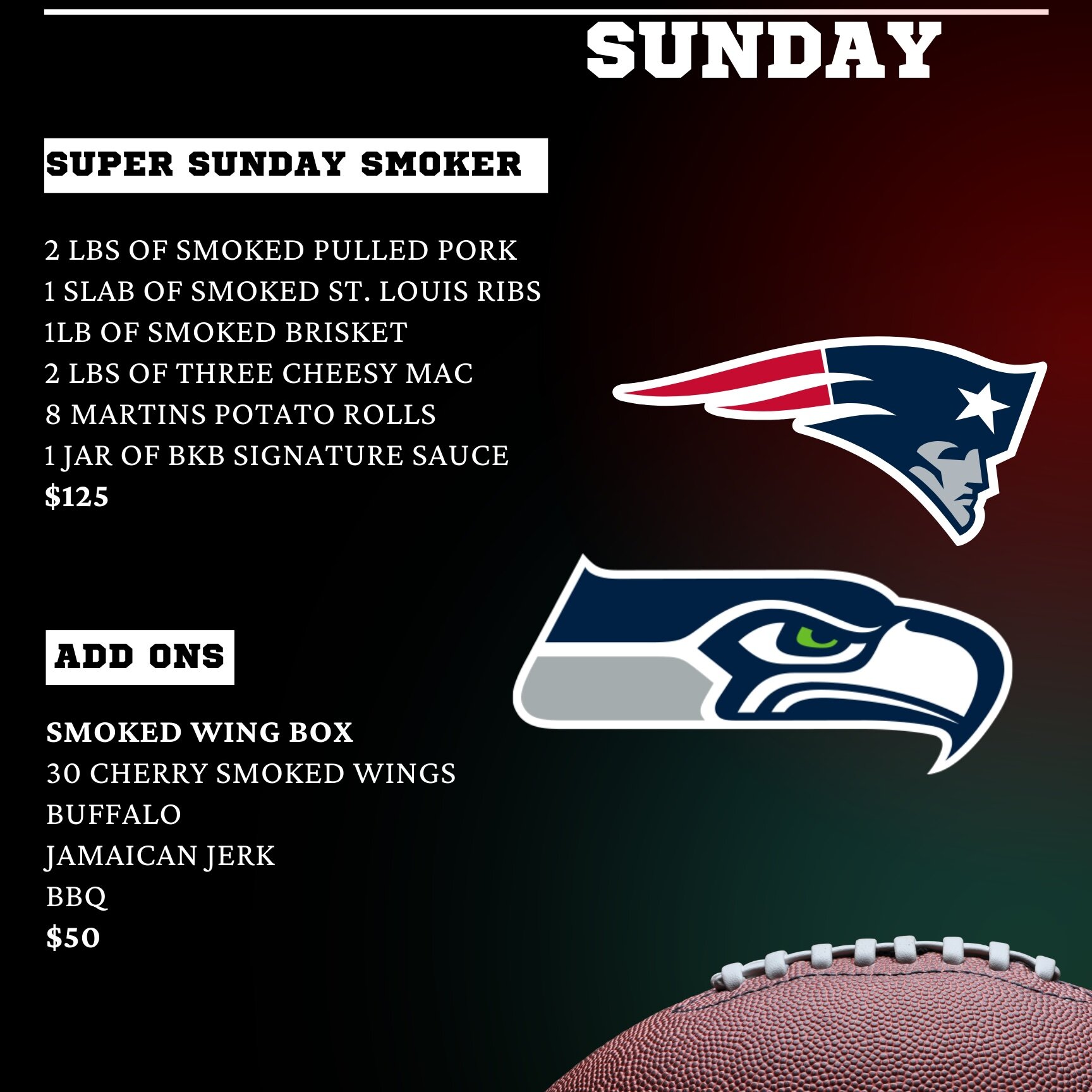 Super Sunday Smoker Super Bowl BBQ