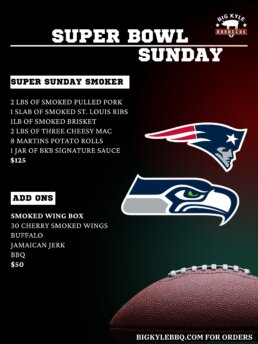 Super Sunday Smoker Super Bowl BBQ